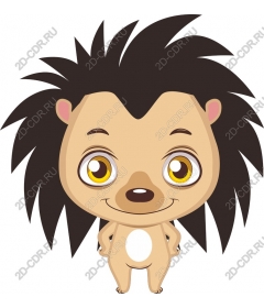 Cute cartoon hedgehog