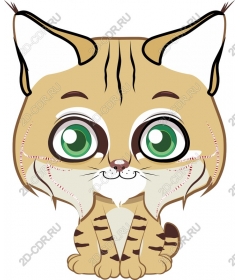  Charming cartoon-lynx