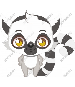  Adorable cartoon lemur