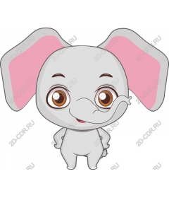  Cute cartoon elephant