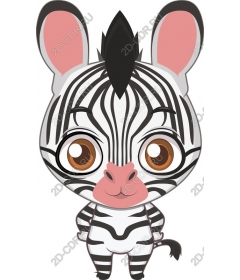  Adorable Chibi Zebra