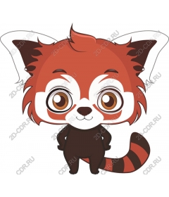  Cute Red Panda character