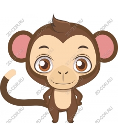  Adorable cartoon monkey