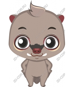 Милое мультяшное животное