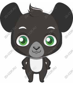  Cute cartoon character Panda