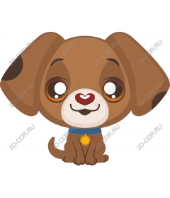  Cute playful puppy