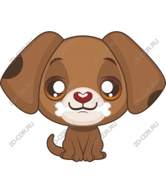  Adorable cartoon puppy