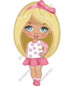  Charming girl-character