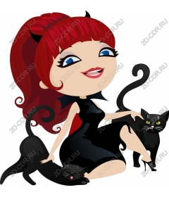  Fancy mascot "the Black cat"