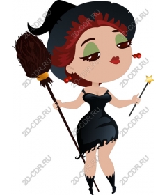  Adorable cartoon witch