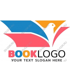  Bright logo open book