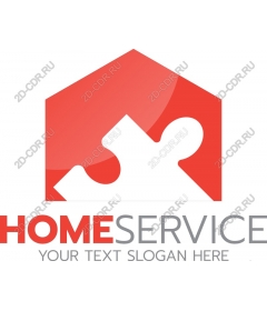 Home Services Puzzle Logo