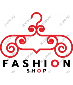  Elegant graphics on a hanger for clothing