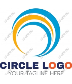 Dynamic round logotype