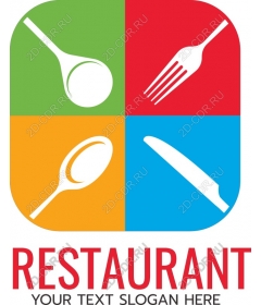  Bright logo of the restaurant