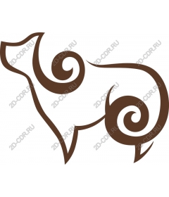  Stylized dog