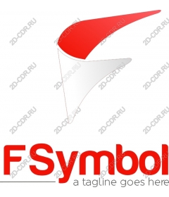 Dynamic red-white logo
