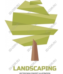  Stylized landscape design