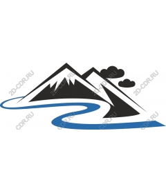 The majestic mountain and river