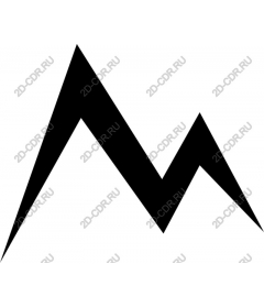 Dynamic black zigzag