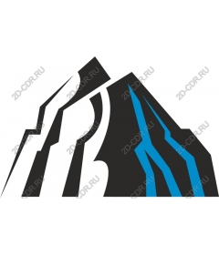 Icon mountain peaks