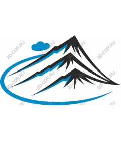  Stylized mountain