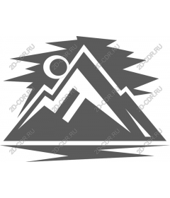  Stylized mountain landscape