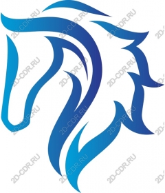 Majestic blue horse