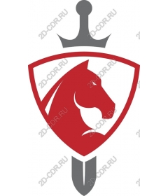 Majestic horse shield