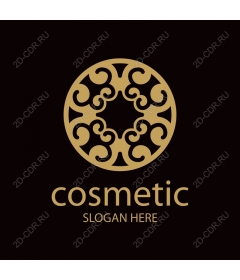  Gold elegant beauty logo