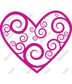  Attractive spiral heart
