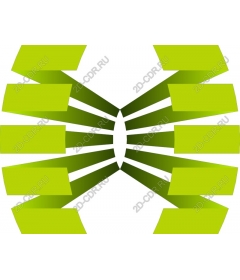  Bright green ribbon