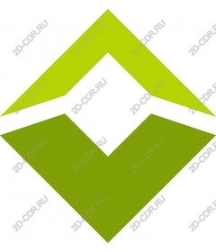  Bright green geometric pattern