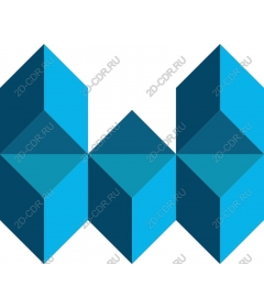 Dynamic blue geometric