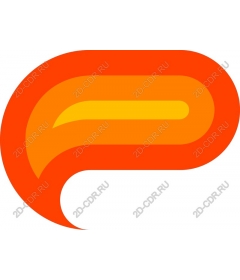 Dynamic orange and yellow abstraction