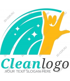 Dynamic logo with hand gestures