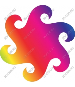  Bright abstract gradient form