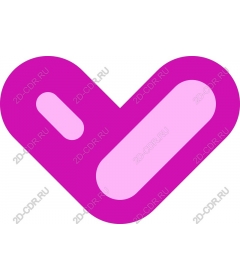  Bright purple heart