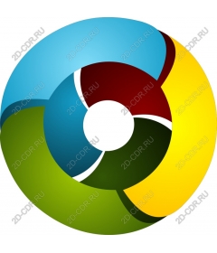  Circular color swirl