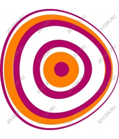  Colored concentric circles