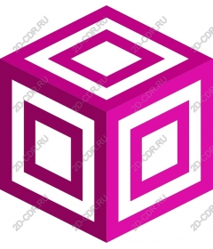  Creative purple cube