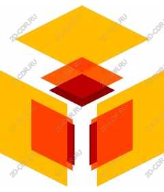  Bright geometric cube