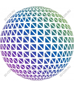  Colorful geometric sphere