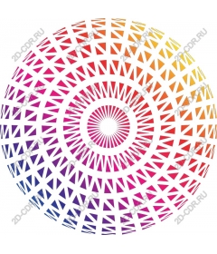  Colorful geometric circular pattern