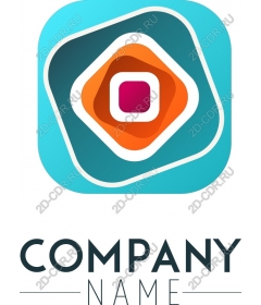  Colorful, geometric logo