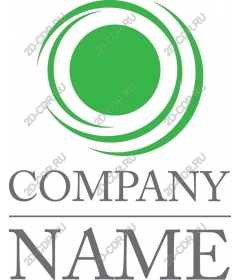 Dynamic green Swirl logo