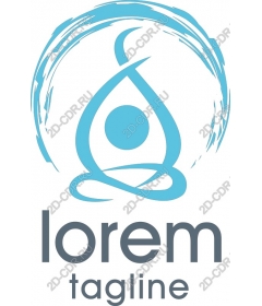  Elegant blue logo