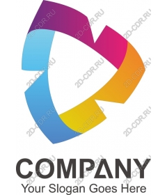 Dynamic colorful logo