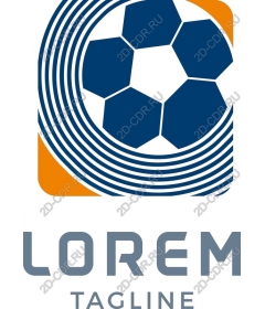 Dynamic logo soccer ball