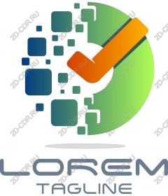 Dynamic geometric logo